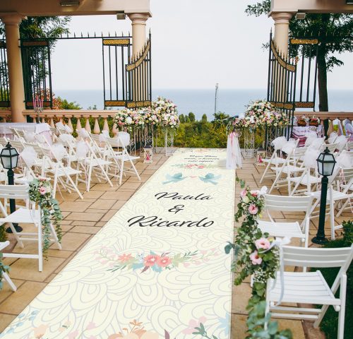 Passarela,-tapete--Hidro-Color-Tech-para-casamento